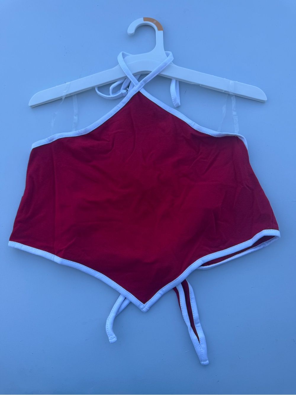 wild fable Halter Tie-Back Camisole with White Trim - Picture 2 of 4